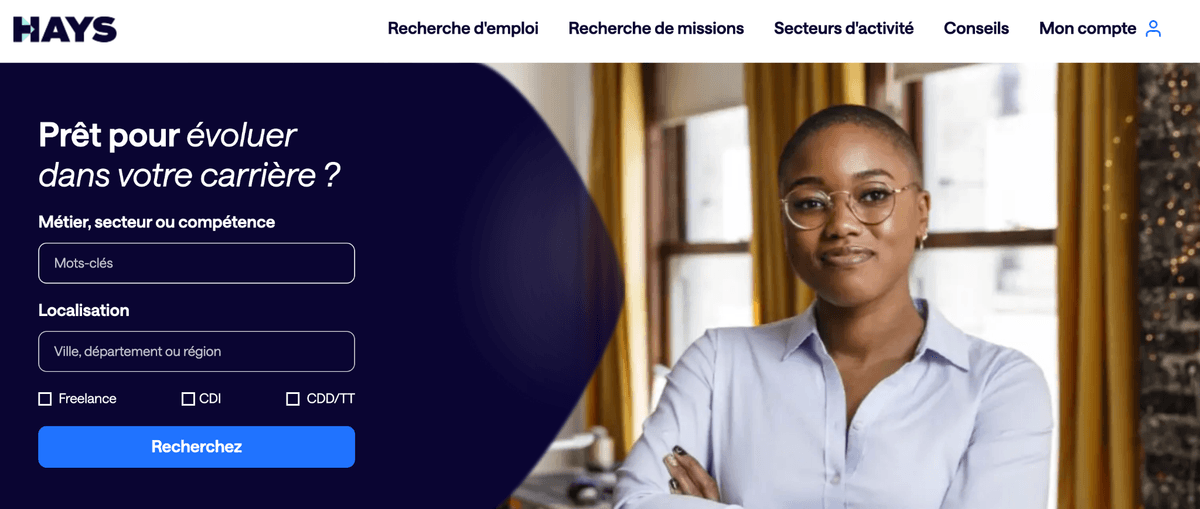 Site du cabinet de recrutement product Hays