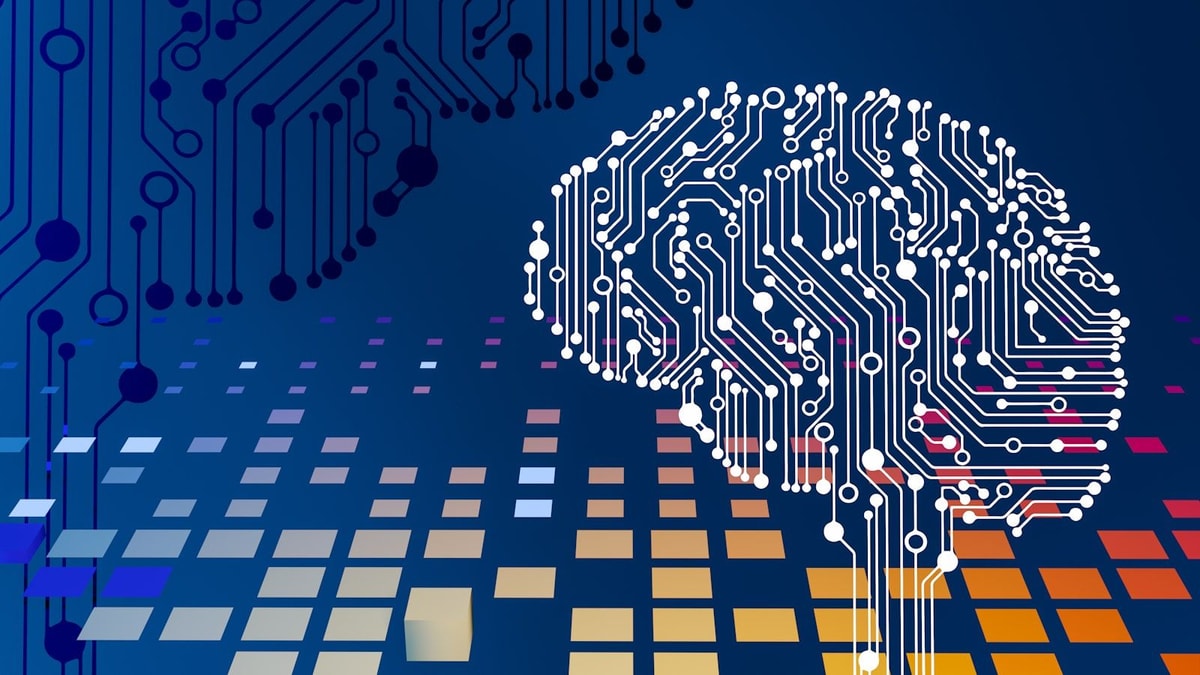 Intelligence artificielle et recrutement, écran abstrait
