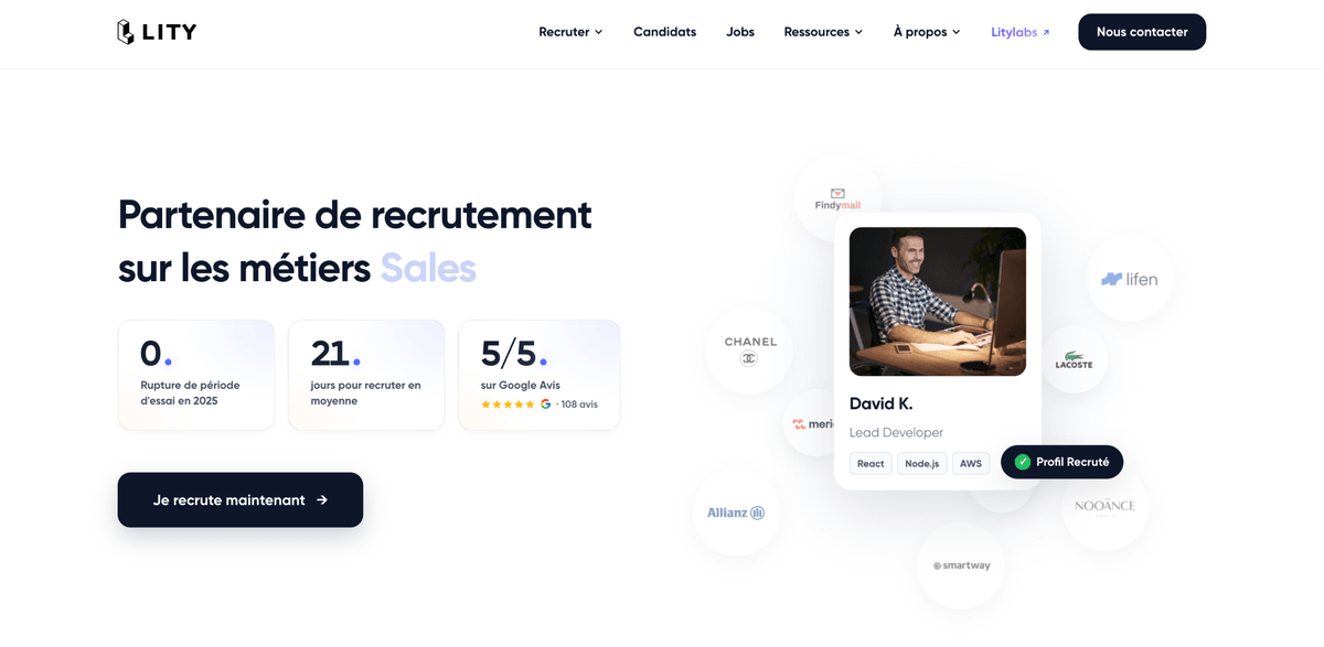 Site du cabinet de recrutement Lity