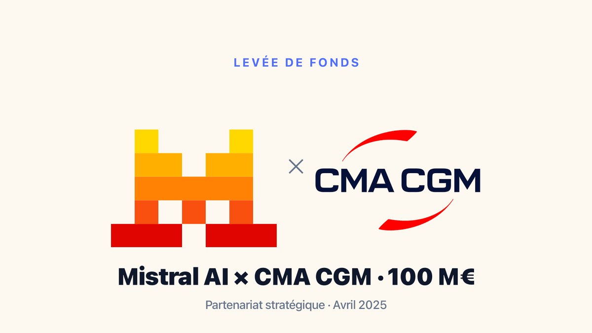 Mistral AI x CMA CGM — Partenariat 100 millions d'euros