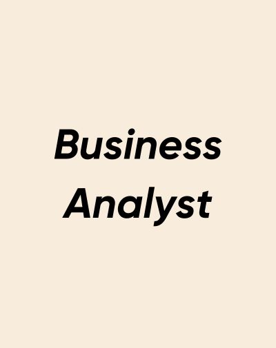 Fiche métier Business analyst