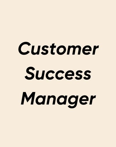 Fiche métier custom success manager