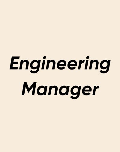 Fiche métier engineering manager