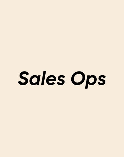 Fiche métier Sales Ops