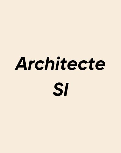 fiche métier architecte SI