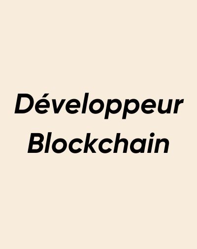 fiche métier développeur blockchain