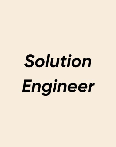 Solution Engineer